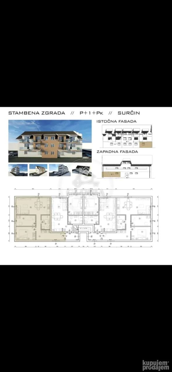 Двухкомнатная квартира, 55 м², Сурчин, фото 12