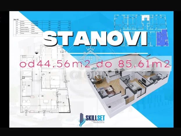 Однокомнатная квартира, 45 м², Лештане, Гроцка, фото 4