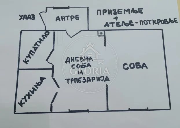 Дом, 38 м², Дорчол, Старый город, фото 5