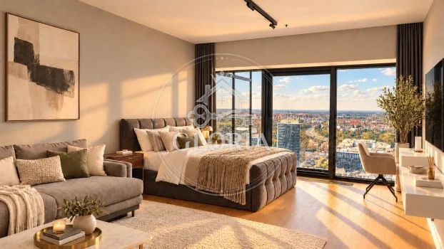 Студия, 38 м², Новый Белград